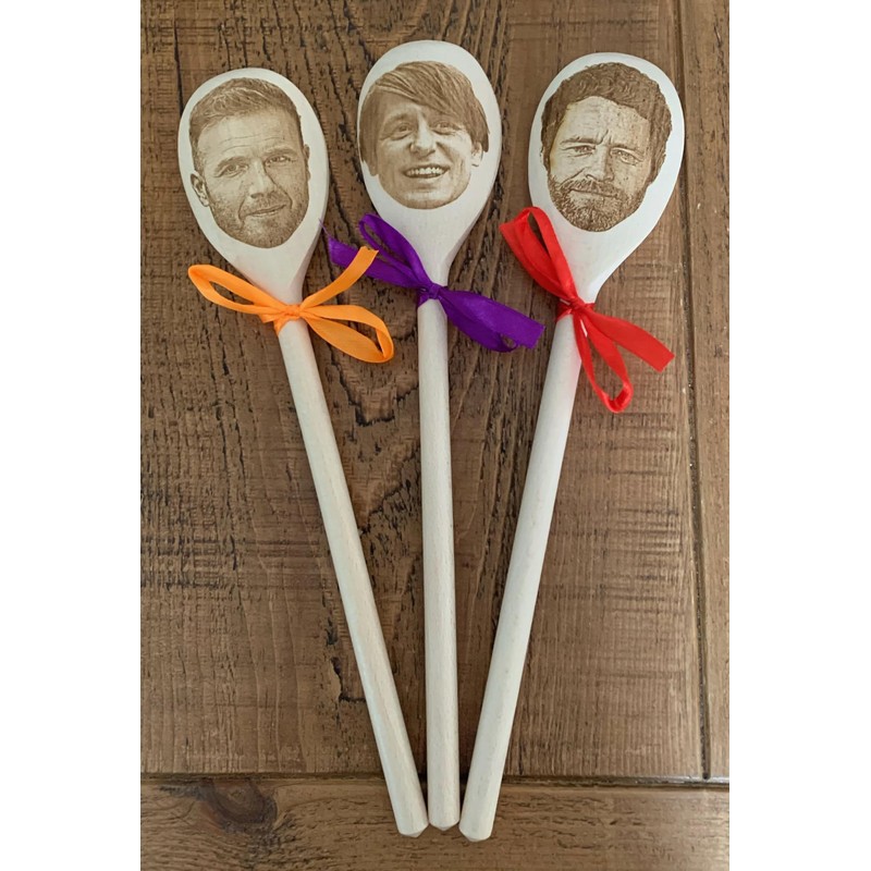 Jamie Oliver Merch Gift Idea Image On A Wooden Spoon-Novelty