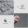 Wilaly Garage Floor Mat Grey, Thickness Diamond Plate Vinyl Heavy