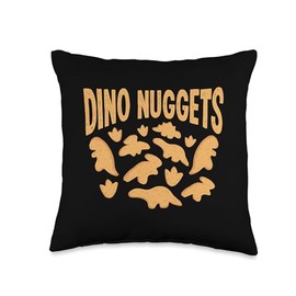 Dino Nuggets Dino Nugget Lover Plush Chicken Nugget Throw Pillow