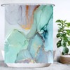 Ulticool Shower Curtain - Marble Green Blue Watercolour - 180
