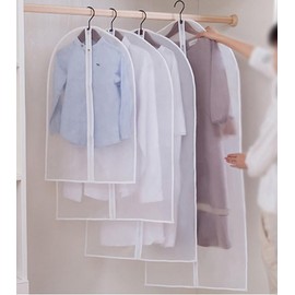 Plastic Garment Covers Hanging Without Zip Kids Suits Delicates Clothing Shirts Waterproof Lightweight Small 4 Packs