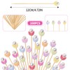 100PCS Fancy Toothpicks for Appetizers, 4.7 Inch Pearl Flower Skewers