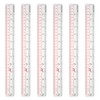 BAYTORY 6 Pieces Clear Plastic Rulers 12 Inch Transparent Acrylic