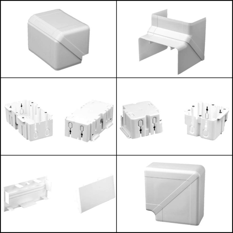 CabCom Accessory for PVC Cable Duct Cable Tidy Duct Flat
