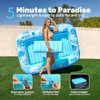 SLOOSH Misting System Inflatable Tanning Pool Lounger Float, 6 in