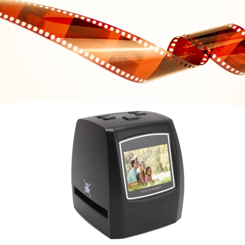 Film and Slide Scanner 22MP Interpolation 2.4 Inch LCD Screen