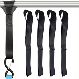 Jindizi Tie Down Strings Wraps Cargo Belt Luggage Belt Tie Down Soft Loop Fixing Bike Fall Prevention Multi-Purpose Tool for Transporting 4 Piece Set