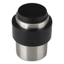 4 x So-Tech® Door Stops DUST Brushed Stainless Steel Diameter 35 mm Height 45 mm for Floor and Wall Mounting