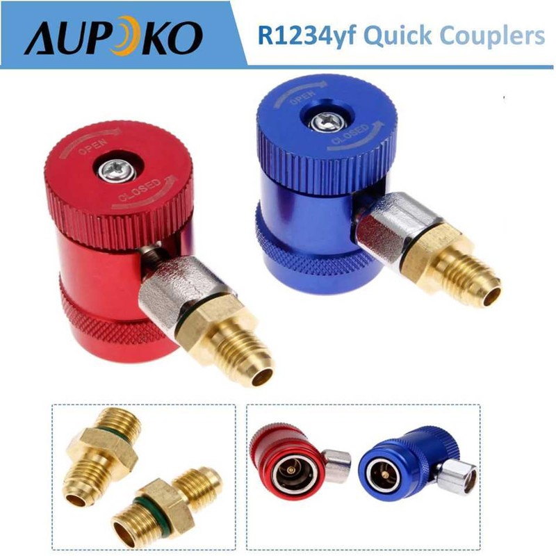 Aupoko R1234yf Quick Couplers, High/Low Side R1234YF Manual Couplers Connector