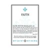 My Saint My Hero Faith Petite Necklace, Chapado en oro,