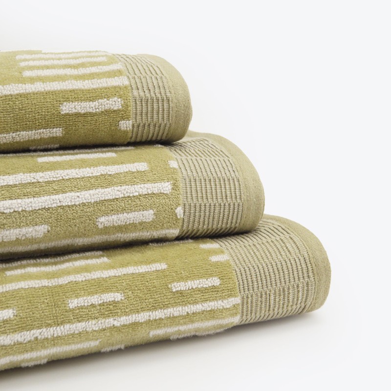 Allure Pack of 2 Barcode Stripe Bath Towels 70 x