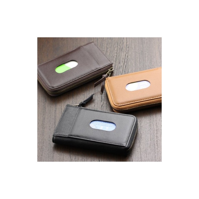 Avies Genuine Leather Pass Case, Card Case, Made in Japan,