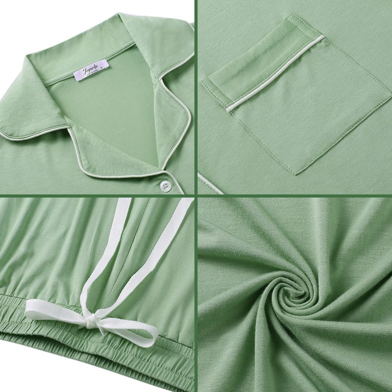 Joyaria Ladies Pajama Sets Super Soft Comfy Button Up Long