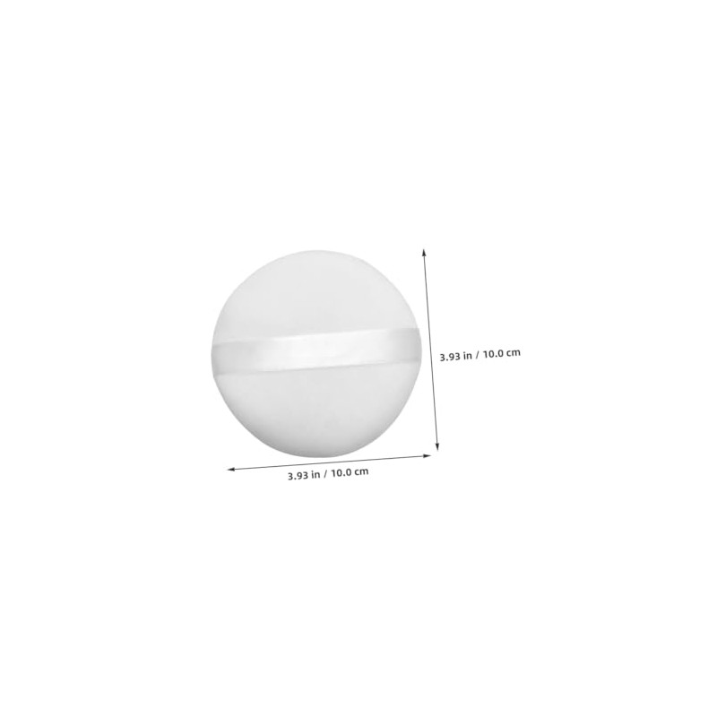 Borla de Algodón para Talco, 10cm, y Lavable, 3 Piezas
