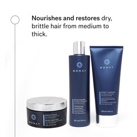Renew™ Hydrating Hair Care System - Shampoo, Conditioner, and Masque System for Dry, Brittle Hair (8 oz/6 oz/5 oz)