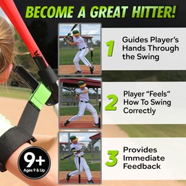 SWINGRAIL Baseball/Softball Swing Trainer Aid - Equipment for Batting and Hitting