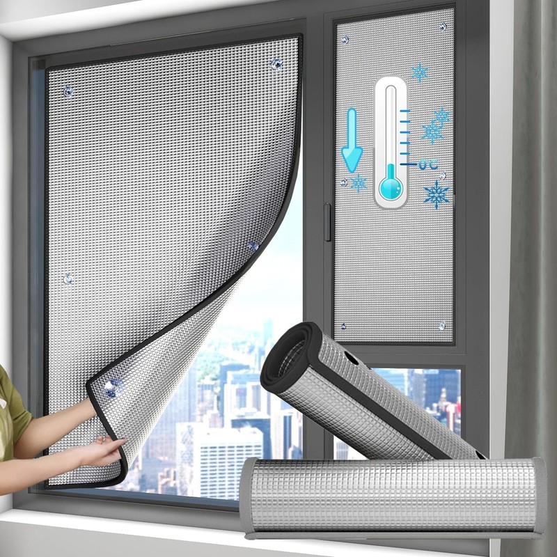 HomeCraft Window Insulation Film – Durable Space-Saving Construction, Home Storage
