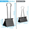 OWLKELA 2.4 inch Extra Jumbo Binder Clips 4 Pcs, Large
