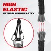 Joneaz Carabiner Bungee Cords with Hooks 48 inch Black, 4-Piece