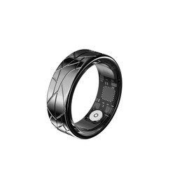 Smart Ring Fitness Tracker Sleep Tracking Heart Rate Monitor Pedometer, Waterproof Activity Tracker Fitness Ring Steps Counter, Gesture Controls for Short Video, 8 Days Battery Life, Black, #9