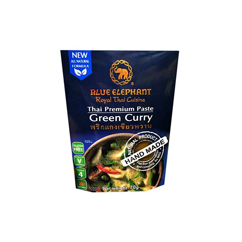 Blue Elephant brand Royal Thai Cuisine GREEN CURRY PASTE Wt.