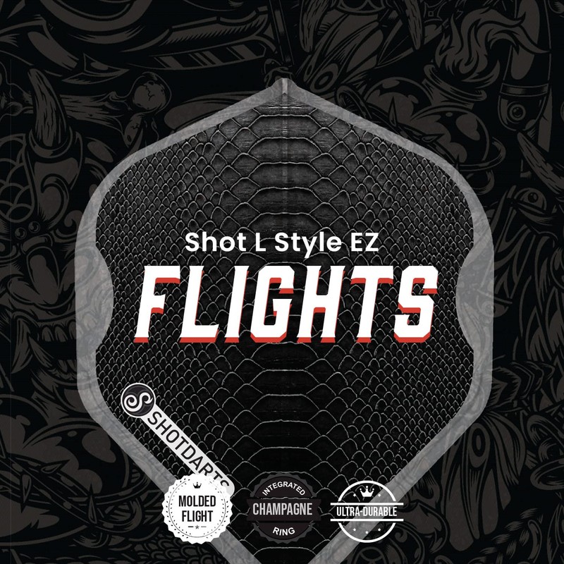 Shot! L-Style EZ L1 Standard Shape Americana Gator Dart Flight
