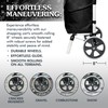 Ultra-Lightweight Foldable Grocery Cart with 40L Capacity, Soft Rolling Wheels,