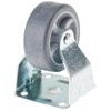 Metafranc fixed castor plate - TPR wheel - soft tread