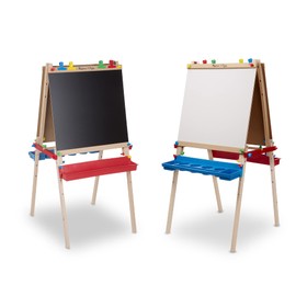 Melissa & Doug Deluxe Standing Easel & Companion Supply Set Bundle