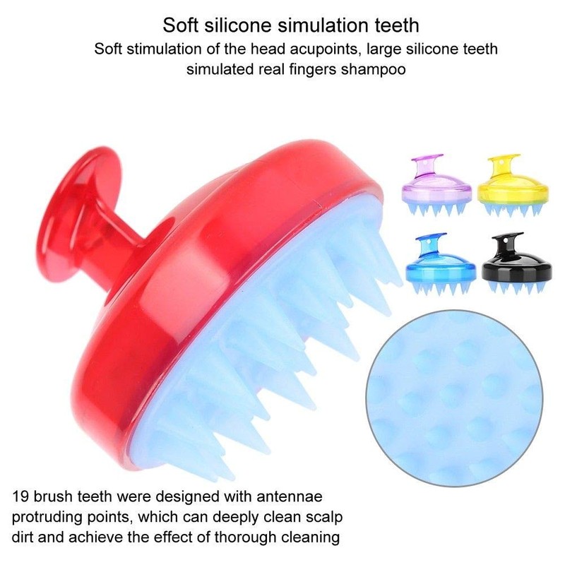 Hair Scalp Massager Shampoo Brush, BOOLAVARD Scalp Care Brush (Yellow)