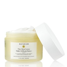Naturium Manteca Corporal Batida Multiaceite Glow Getter, Crema Reafirmante Y Humectante Corporal Con Manteca De Karité, 7,7 Fl Oz 7,7 Onzas Líquidas (Paquete De 1)
