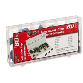 Titan TIT45252 80 Piece Vacuum Cap Assortment, Black