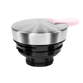 Emsa Soft Grip N4120300 Insulated Jug, 1 Litre, Stainless Steel, 12 Hours Hot + 24 Hours Cold, Leak-Proof, Non-Slip Handle, Powder Pink Colour