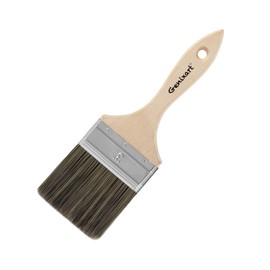 Pincel de pintura de doble grosor de 7,6 cm, para pintar paredes y vallas, mango de madera, para barniz, pasta y gesso