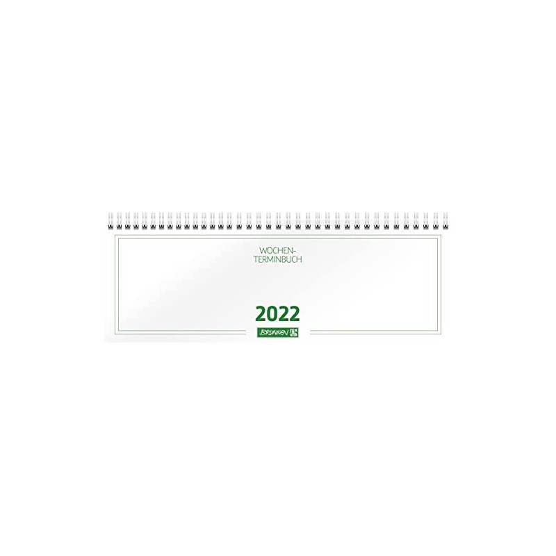 BRUNNEN 1077201002 Desk Calendar/Landscape Appointment Book Model 772, 2 Pages