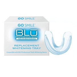 GO SMILE Sonic BLU Hands-Free Sonic Toothbrush Replacement Silicone Whitening Tray - Use with Blue Light Foaming Toothpaste Or Teeth Whitening Gel for Gentle Whitening with No Tooth Sensitivity, 1 Ct