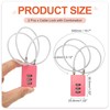 PATIKIL 3 Digit Cable Combination Lock, 2 Pcs Cable Lock
