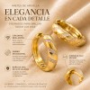 Arracadas Huggie Circonia Oro Laminado Espiral Elegante