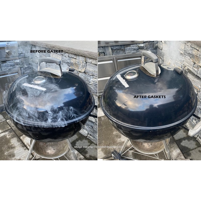Total Control 1/2 x 1/8 Black Hi Temp BBQ smoker