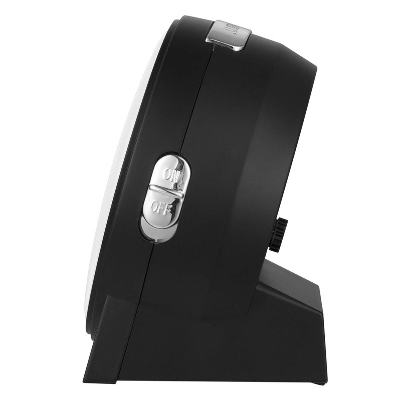 4.3" No Ticking Analog Alarm Clock,Silent Readable for Seniors,Easy to