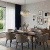 Helitemis Modern Tiered Crystal Chandelier, Black Modern Pendant Light with