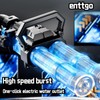 Electric Double Barrel Gatling Water Gun, Can Emit Light,Rechargeable Module
