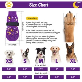 SCENEREAL Anti Slip Dog Socks for Hot/Cold Pavement, Double Sides Dog Boots & Paw Protectors to Prevent Licking Paws, Non Slip Anti Twist Small Medium Large Senior Dogs Socks for Hardwood Floors