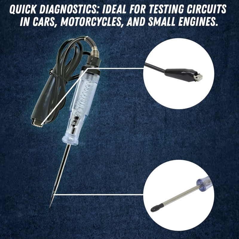 Dapetz ® 6-12V Automotive Electrical Circuit Tester Test Lamp, Probe