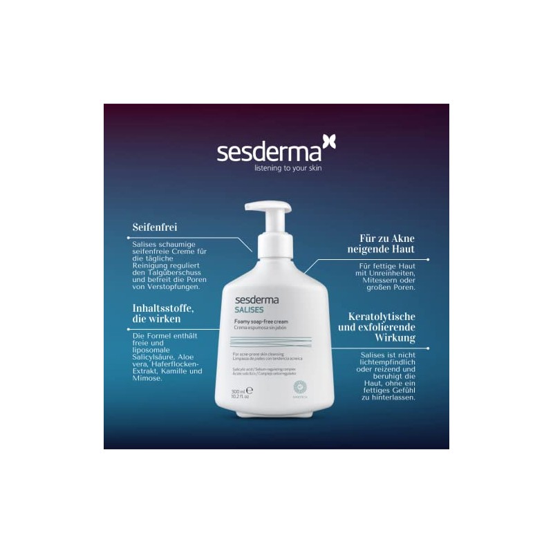 Sesderma | Salises Foaming Cream without Soap | Soap Free