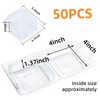 Evnlo 50 Count Clear Plastic Containers with Lids for Food,