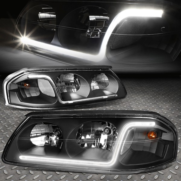 Speed Daddy [LED DRL] FOR 2000-2005 CHEVY IMPALA BLACK HOUSING