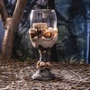 SUMMIT COLLECTION Underworld Upside Down Ossuary Skull Wine Goblet Glass
