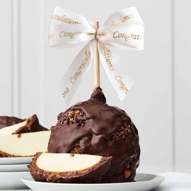 Mrs Prindables Congratulations Jumbo Gourmet Caramel Apple (Dark Chocolate Cocoa)