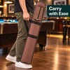 3x4 Soft Pool Cue Case for 1/2 Snooker Cues, Oxford